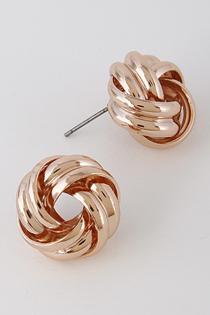 Reflective Twisted Formal Earrings 6IBC6